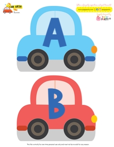 Car Wash Banner: Car Wash Party Decorations Kit