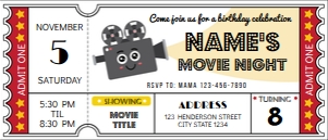 Movie Night Invitation: Movie Night Party Kit