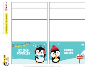 Penguin Food Labels: Penguin Party Kit