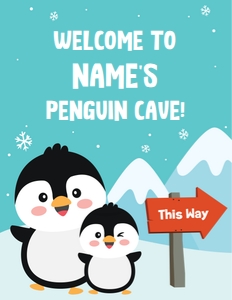 Penguin Party Sign: Penguin Party Kit
