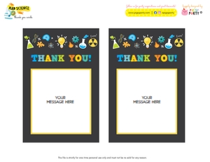 Mad Science Thank You Cards: Mad Science Thank You Cards