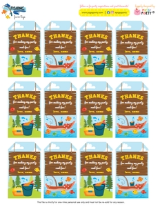 Fishing Favor Tags: Fishing Ultimate Bundle