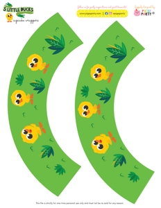 Little Ducks Cupcake Wrappers: Little Ducks Party Kit