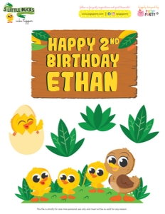 Little Ducks Cake Topper: Little Ducks Party Kit