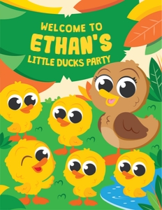 Little Ducks Welcome Sign: Little Ducks Welcome Sign