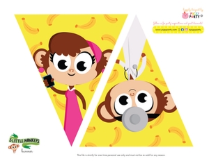 Little monkeys Banner (Deco): Little Monkeys Banner