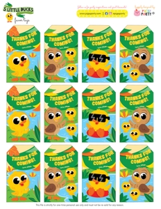Little Ducks Favor Tags: Little Ducks Party Kit