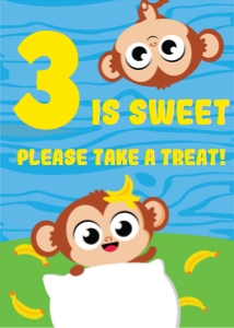 Little Monkeys Treats Sign design preview