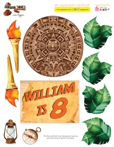 Indiana Jones Cake Topper: Indiana Jones Cake Topper