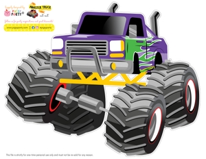 Monster Truck Cut-Outs design preview