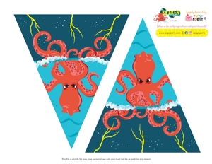 Kraken Banner Deco: Kraken Party Decorations Kit