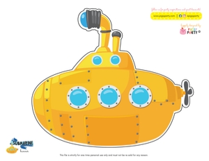 Yellow Submarine Cut-Outs design preview