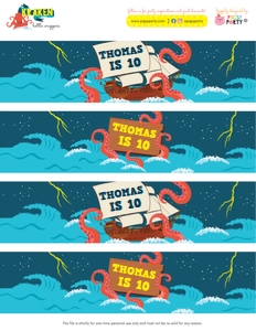 Kraken Bottle Wrappers design preview