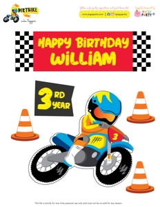 Dirtbike Cake Topper: Dirtbike Cake Topper