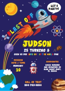 Space Party Kit design preview