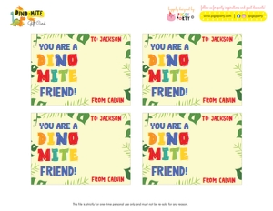 Dinosaurs Friend Gift Card: Dinosaur Gift Card