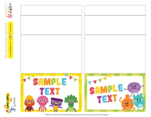Super Simple Songs Food Labels design preview