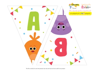 Super Simple Songs Banner (Bumble Nums): Super Simple Songs Party Decorations Kit