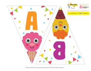 Super Simple Songs Banner (Noodle and Pals): Super Simple Songs Party Decorations Kit
