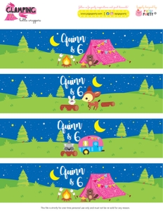 Glamping Bottle Wrappers: Glamping Bottle Wrappers