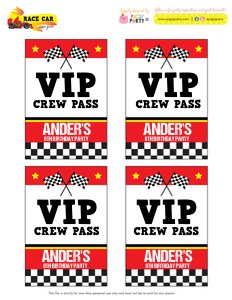 Race Car Crew Pass design preview