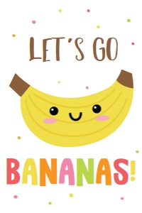 Tutti Frutti Party Sign_Banana: Tutti Frutti Party Signs