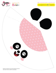 Panda Girl Party Hat: Panda Girl Party Kit