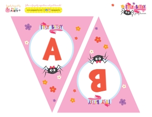 Itsy Bitsy Spider Girl Banner design preview