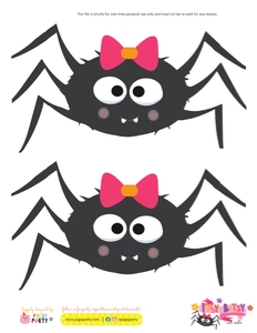 Itsy Bitsy Spider Girl Cut-Out: Itsy Bitsy Spider Girl Party Kit