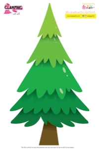 Glamping Large Tree Cut-Out: Glamping Cut-Outs