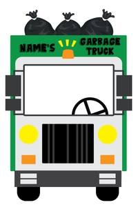 Garbage Truck Photo Booth design preview