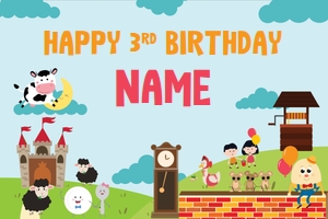 Nursery Rhymes Backdrop design preview