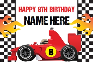 Race Car Backdrop design preview