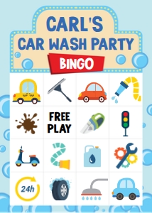 Car Wash Bingo: Car Wash Games Kit
