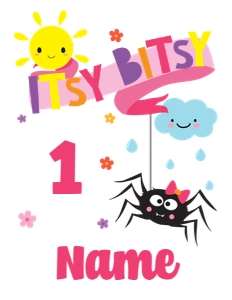 Itsy Bitsy Spider Girl Shirt design preview