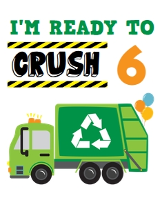 Garbage Truck Birthday Shirt: Garbage Truck Birthday Shirt