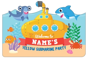 Submarine Yard Sign design preview