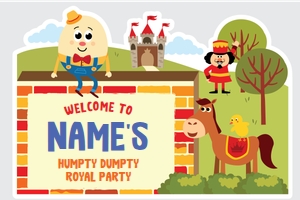 Humpty Dumpty Yard Sign: Humpty Dumpty Yard Sign