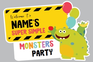 Super Simple Monsters Yard Sign: Super Simple Monsters Yard Sign