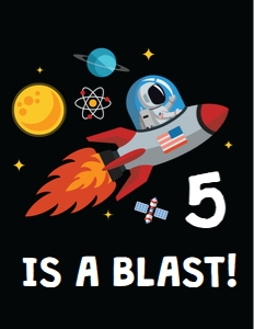 Space Birthday Shirt design preview