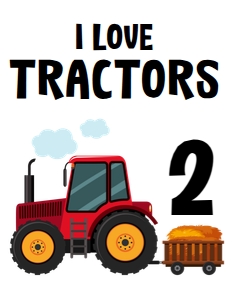 I love Tractors Shirt: Old Macdonald Birthday Shirt Tractors