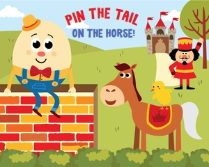 Humpty Dumpty Pin the Tail Game: Humpty Dumpty Games Kit