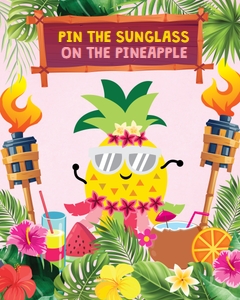 Luau Pin the Sunglass: Luau Games Kit