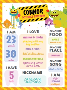 Super Simple Monsters Birthday Memories Bundle Set design preview