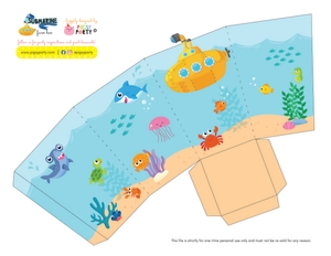 Submarine Favor Boxes design preview