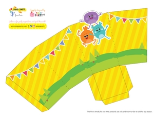 Super Simple Songs Favor Boxes design preview