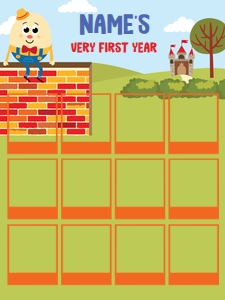 Humpty Dumpty Milestone Photo Board: Humpty Dumpty Memories Kit