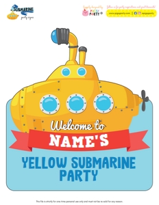 Submarine Party Signs Pack: Submarine Ultimate Bundle Kit