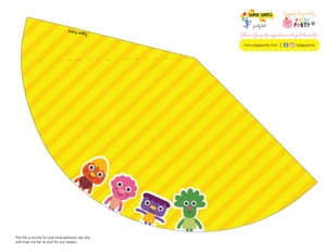 Super Simple Songs Party Hats design preview