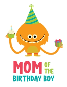 Super Simple Monsters Birthday Shirt orange monster: Super Simple Monsters Shirts Set
